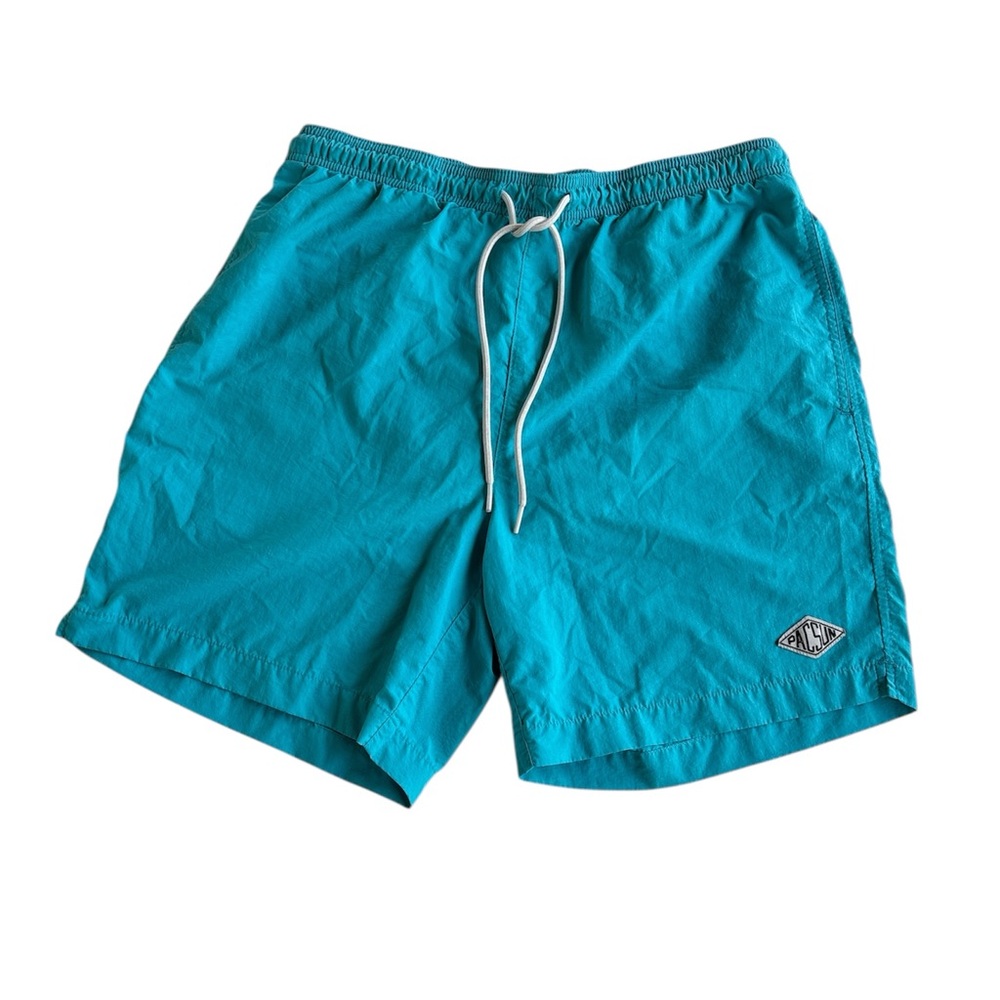 Pacsun Men's Teal Blue Swim/Bathing Suits Trunks Shorts Size M Relaxed Fit